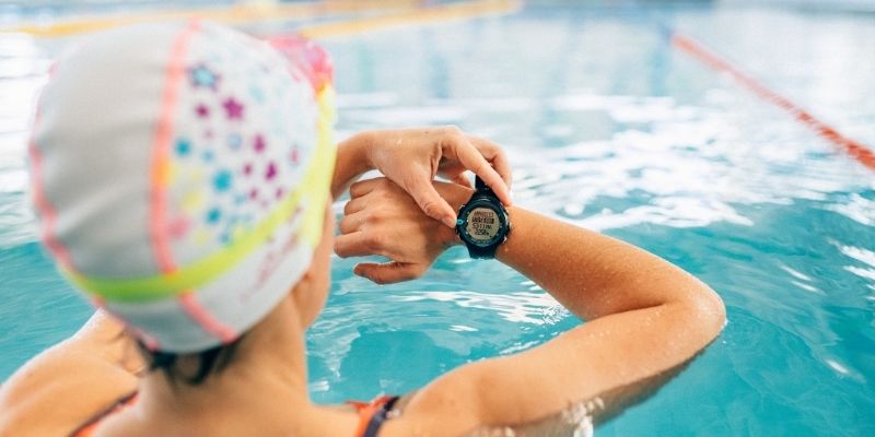 Reloj para natación